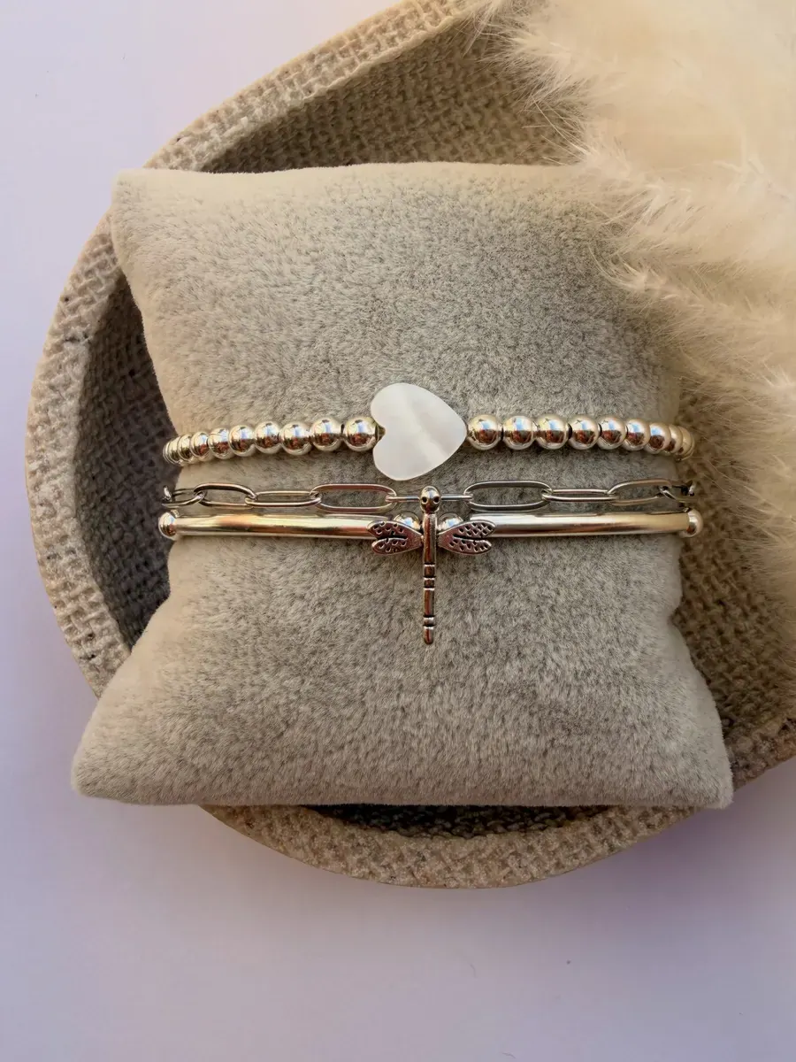 A heart charm bracelet