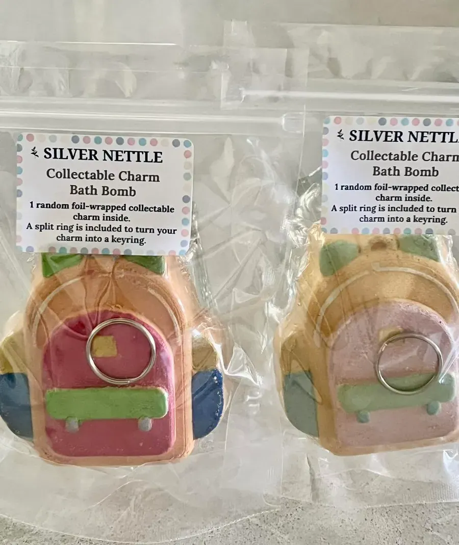 Packaged collectable charm bath bombs