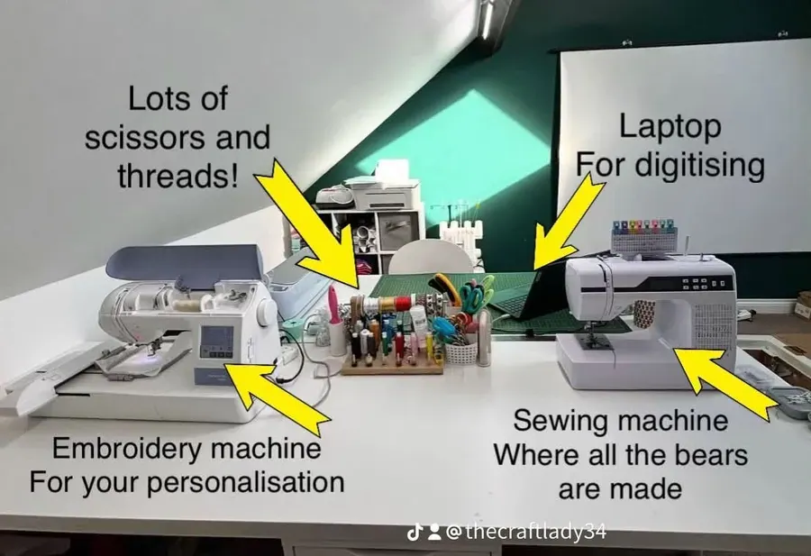 The sewing room with machines and threads